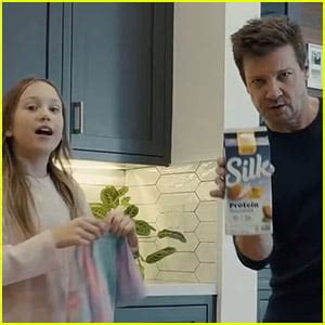 silk commercial actors|jeremy renner almond milk commercial.